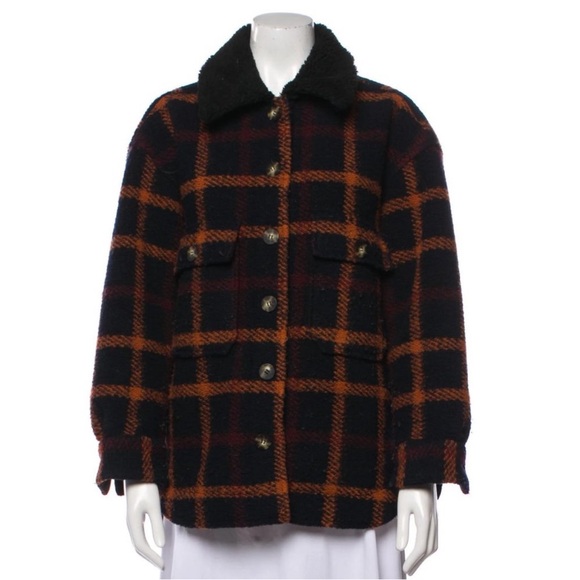 No. 6 Store Wilson Jacket in Black Plaid Size 1 - Small - Picture 4 of 8